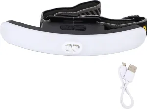 COB Headlamp, Head Flashlight, LED Headlamp, 6 Light Modes USB Charging 2 Switch Modes Super Bright Headlamp Flashlight for Fishing Running 3.7V