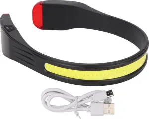 COB Headlamp, Lightweight Rechargeable Flashlight LED Headlamp Soft Red Light IPX4 Water Proof Portable COB Headlight for Outdoor Camping Hiking