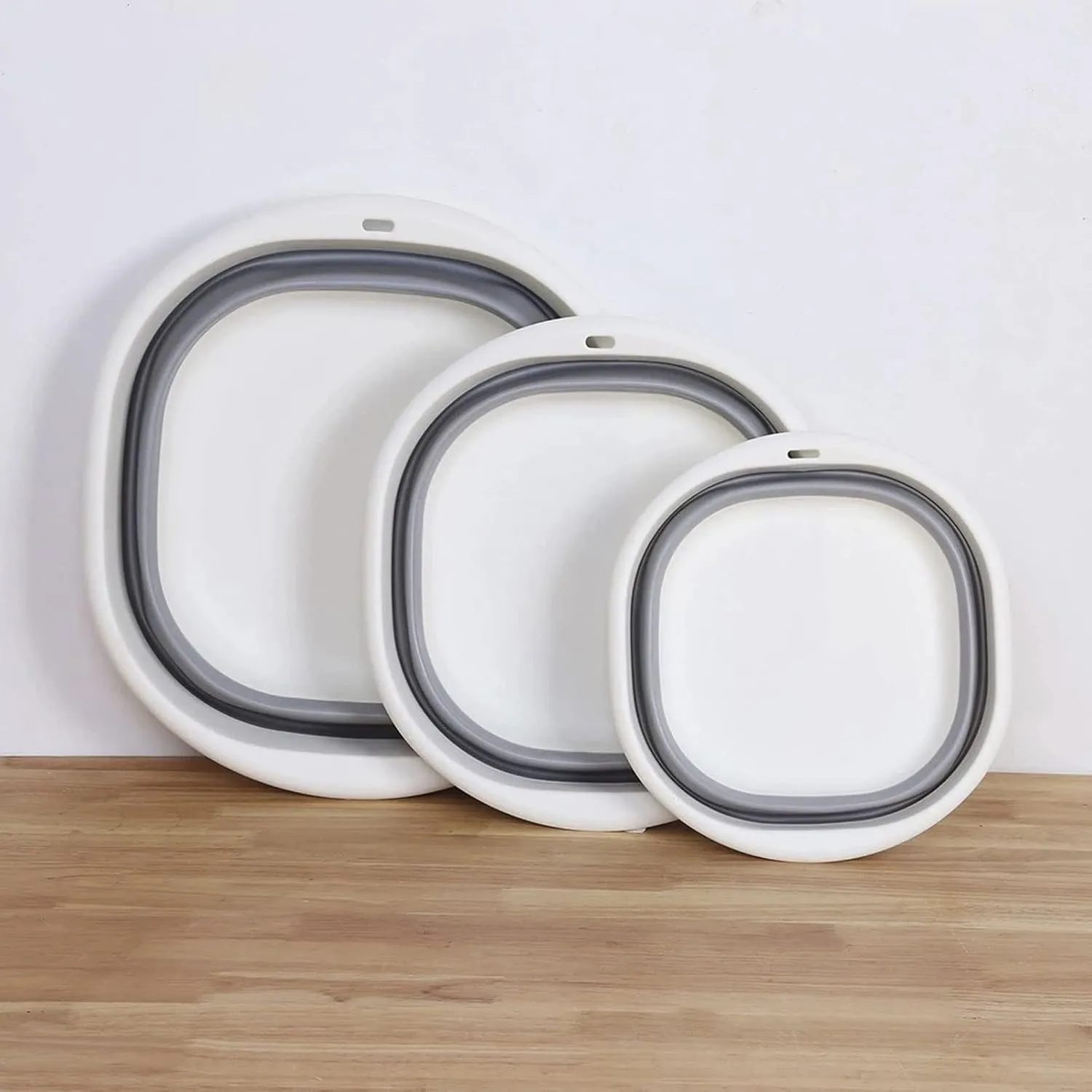 Collapsible wash Basin Folding Wash Basin Multi-Purpose Portable Lightweight Collapsible Dish for Home Kitchen Bathroom Washing Tool Cleaning Supplies(US-Size M)