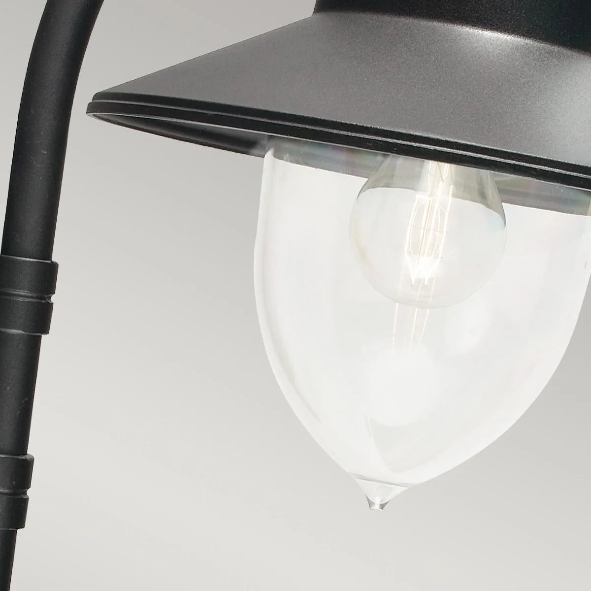 Como 1 Light Wall Lantern - Black  | Black