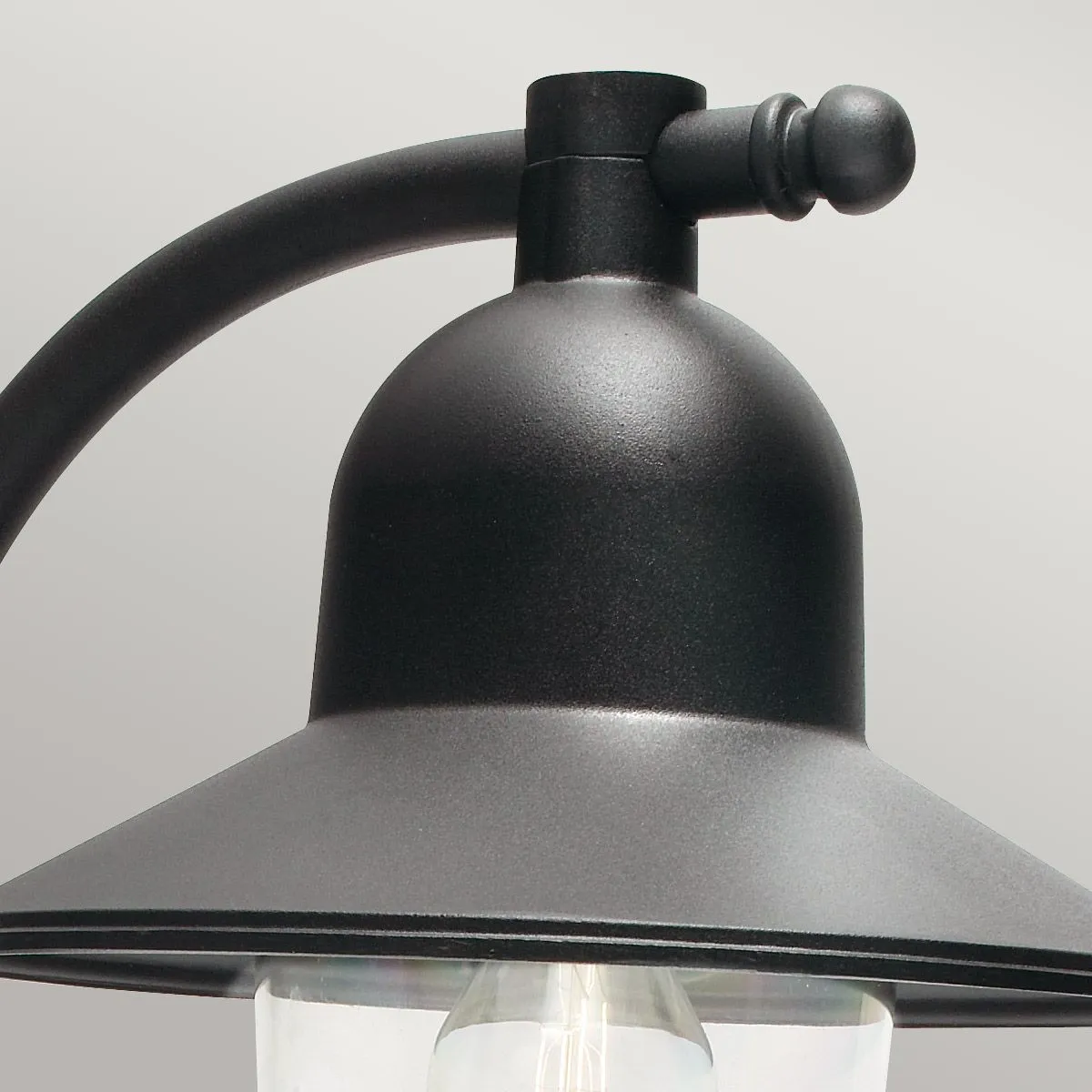 Como 1 Light Wall Lantern - Black  | Black