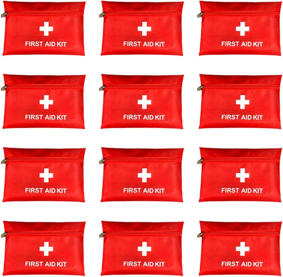 Compact Emergency Red Pouch Set, 12-Pack