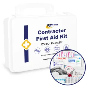 Contractors First Aid Kit Plastic Case