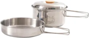 Convenient Camping Soup Pot Set Folding Pan Steel Tableware Perfect for Travel