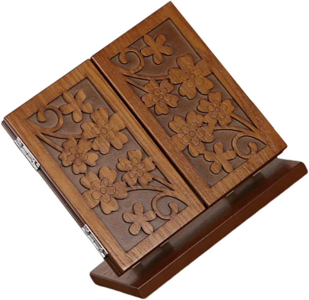 Convenient Girl Makeup Tool Foldable Wooden Mirror Desk Makeup Mirror Realistic Reflection