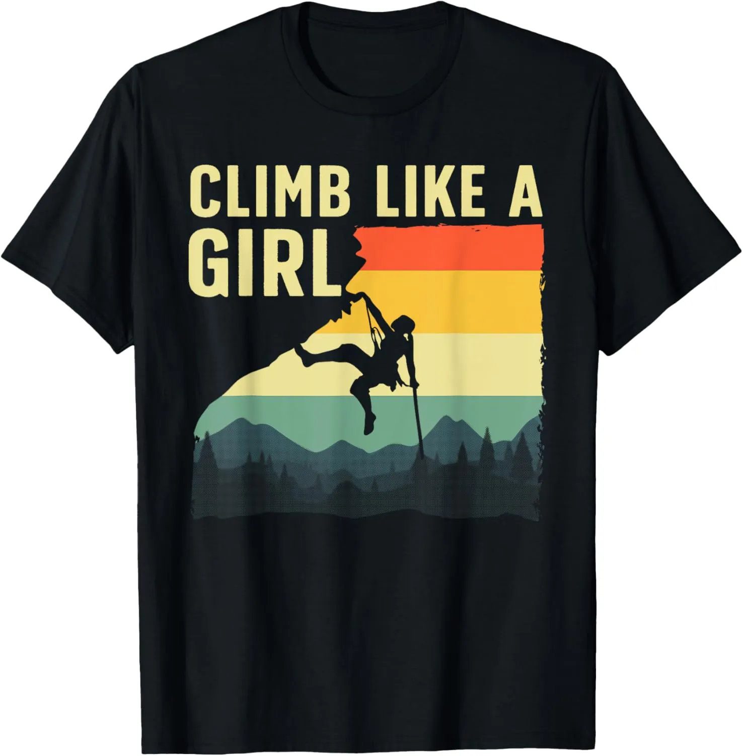 Cool Rock Climbing For Women Girls Mountain Rock Climbers T-Shirt