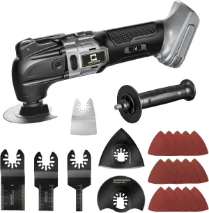 Cordless Oscillating Tool for Dewalt20v Battery, Brushless-Motor Tool with Auxiliary Handle, Oscillating Multi-Tool for Scraping, Sanding,Cutting Wood(Battery Not Included)