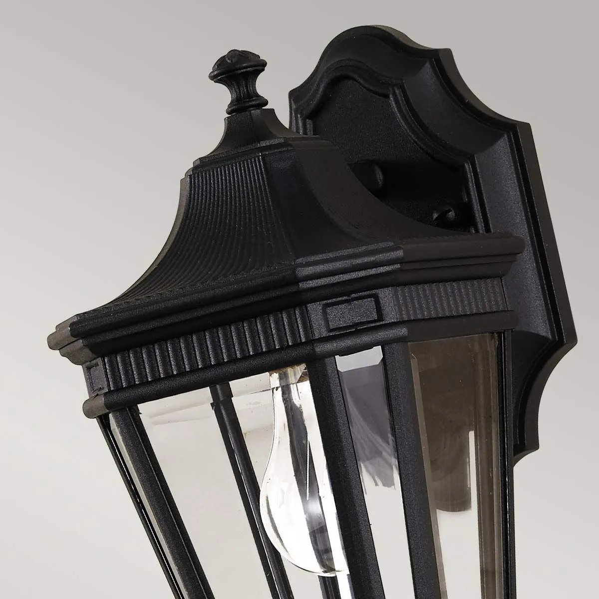 Cotswold Lane 1 Light Small Wall Lantern | Black