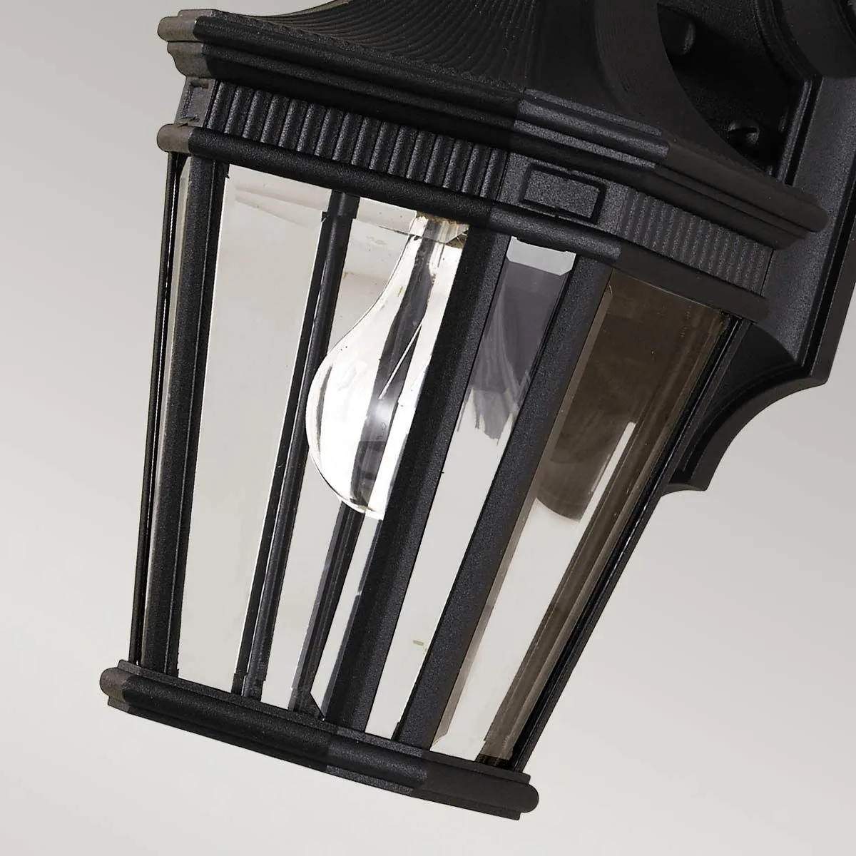 Cotswold Lane 1 Light Small Wall Lantern | Black