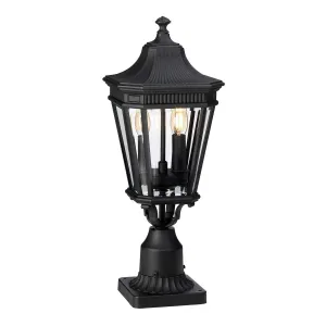 Cotswold Lane 2 Light Medium Pedestal | Black