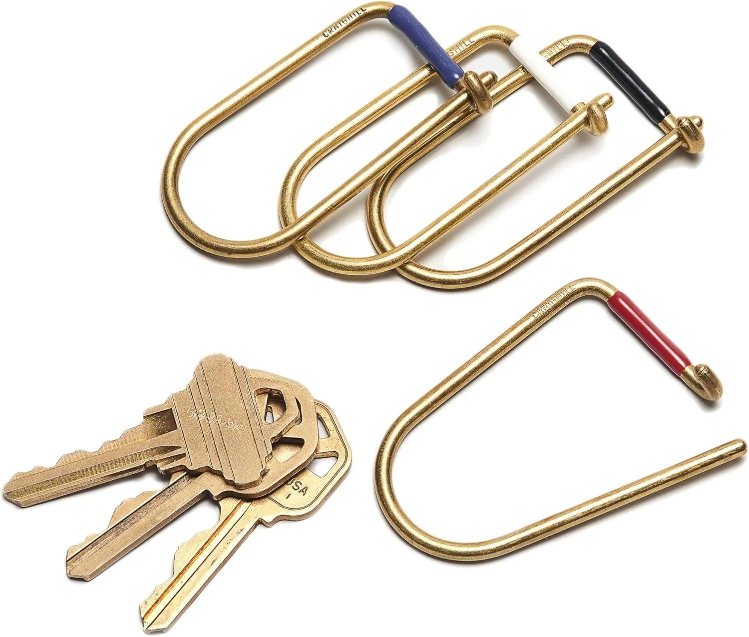 Craighill Wilson Keyring - 2” Minimalist Carabiner Clip, Keychain for Car Keys