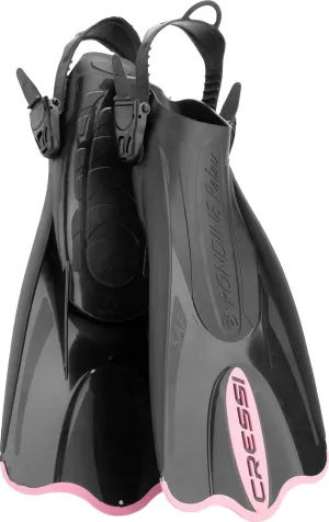 Cressi Adult Short Adjustable Fins - Snorkeling Versatile Open Heel to use Also Barefoot - Palau SAF: Made in Italy