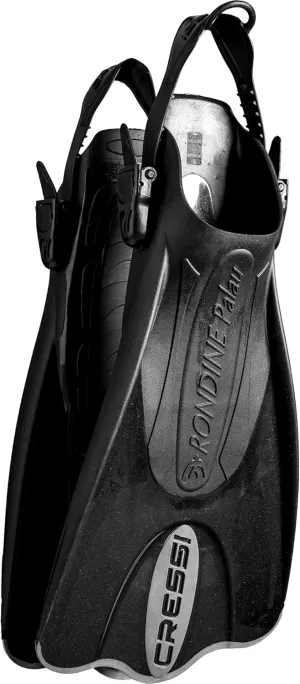 Cressi Adult Short Adjustable Fins - Snorkeling Versatile Open Heel to use Also Barefoot - Palau SAF: Made in Italy