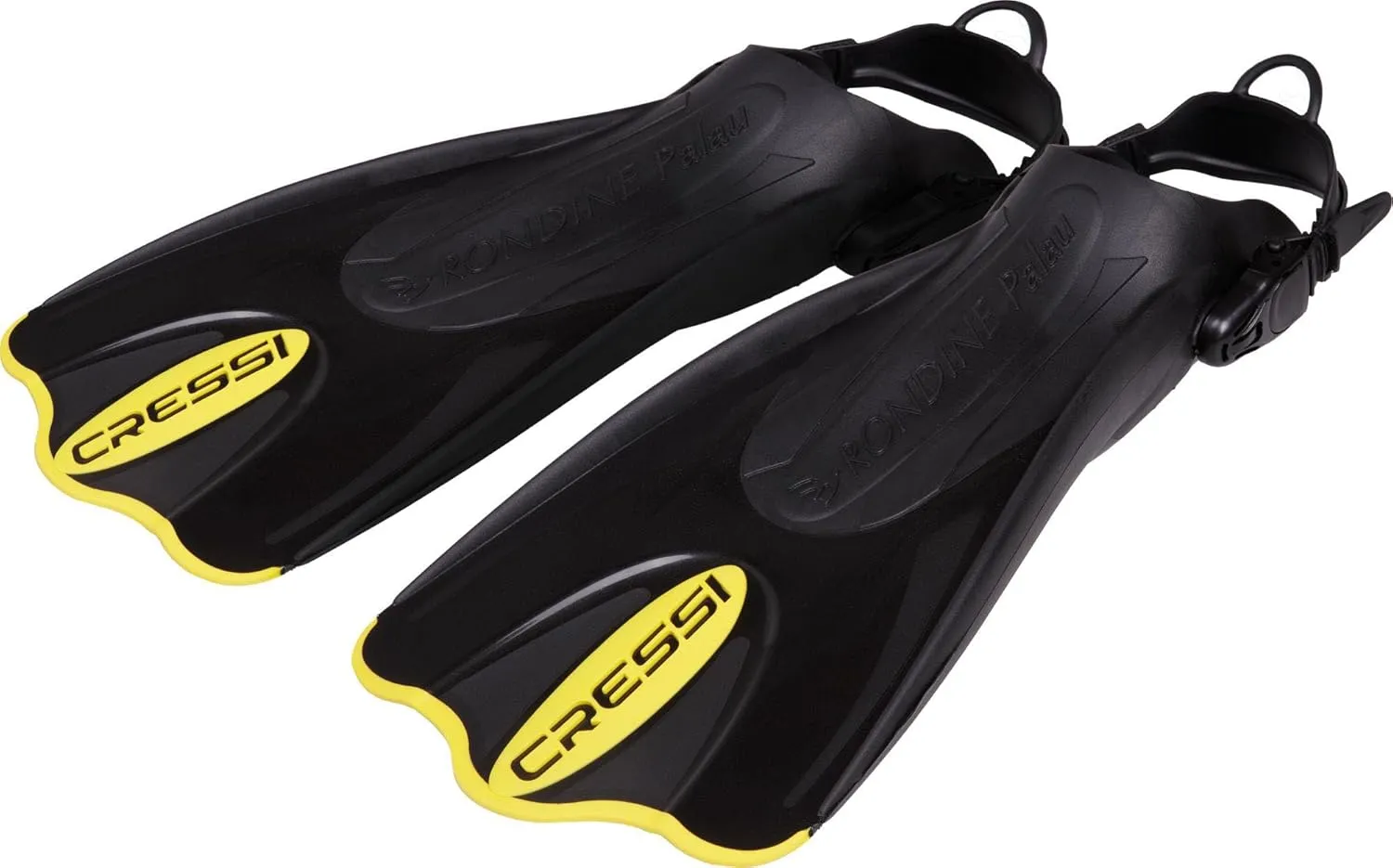Cressi Adult Short Adjustable Fins - Snorkeling Versatile Open Heel to use Also Barefoot - Palau SAF: Made in Italy