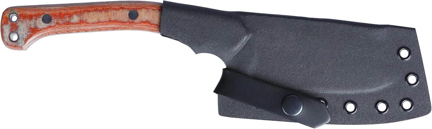 CRKT Razel Nax Fixed Blade Knife: Outdoor Razel Knife-Axe, 1075 Carbon Steel, Full Tang, Resin Infused Fiber Handle w/Kydex Sheath 2014