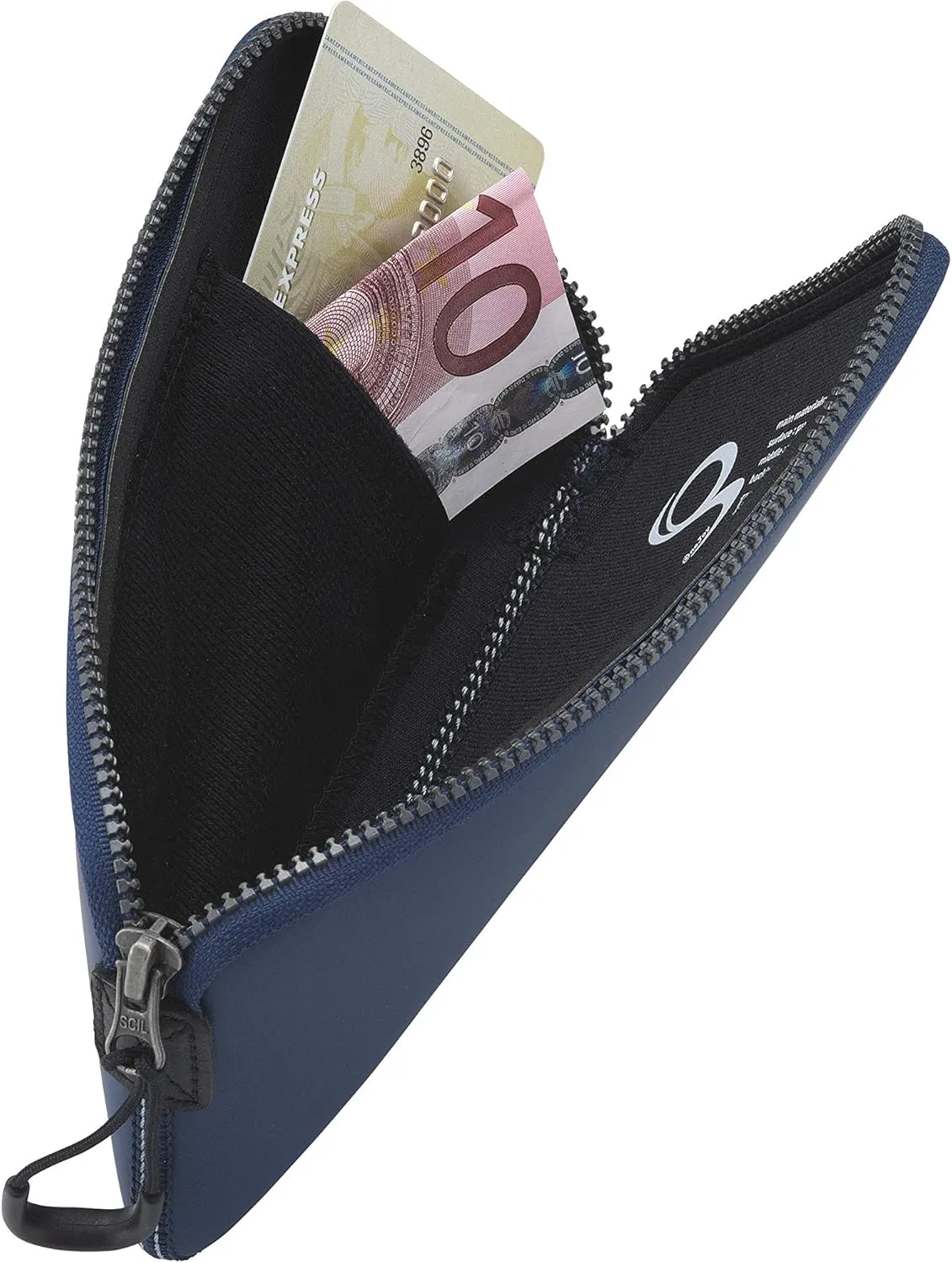 Crossbody Phone Pouch with Clip on, Lightweight Neoprene Cell Phone Bag with Smooth Zipper, Inner Pocket & Strap, Fits Phones 6.1~6.3 inch [ Carbon Color ]