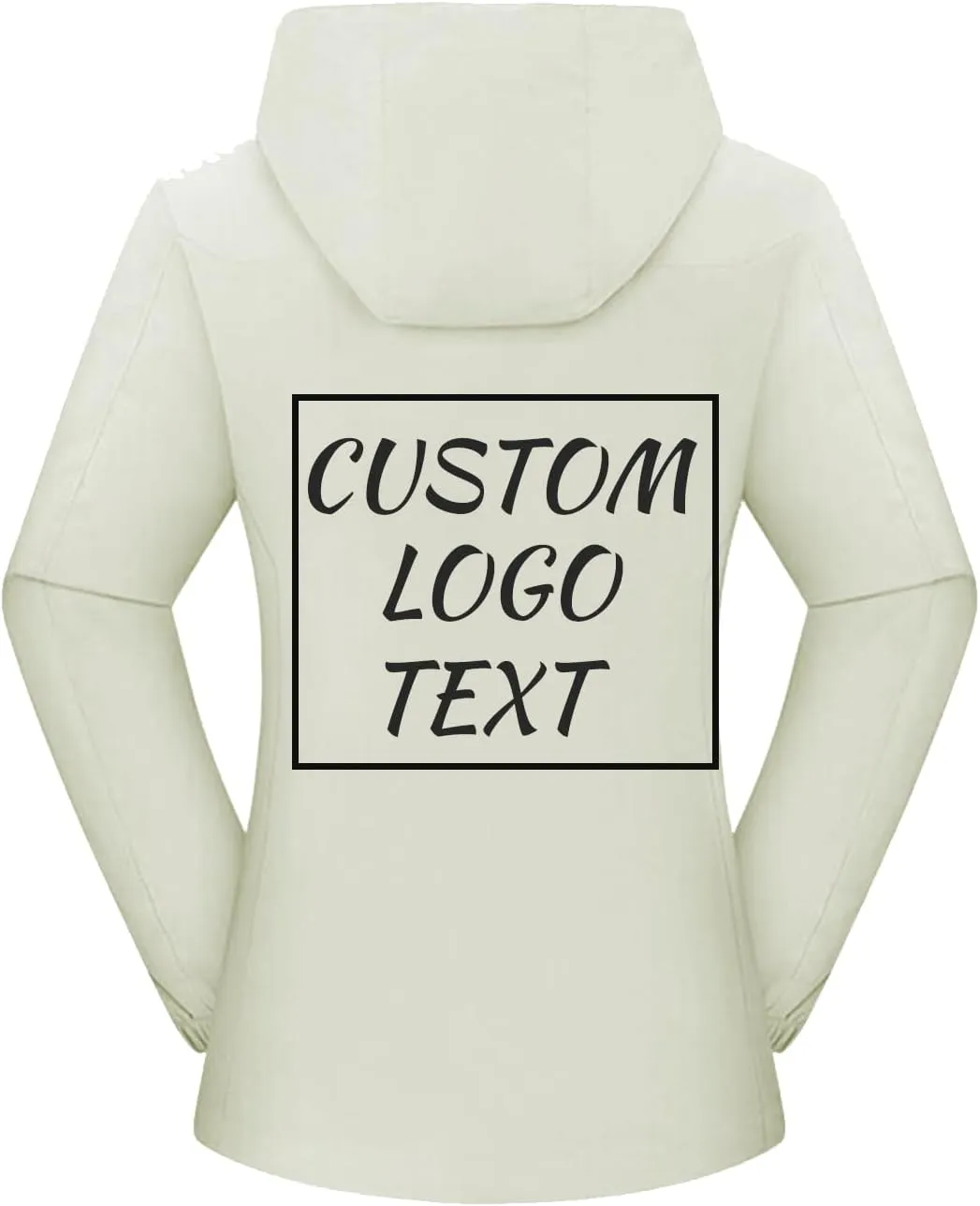 Custom Logo Women's Waterproof Rain Jacket Lightweight Hooded Raincoat for Hiking Travel Outdoor