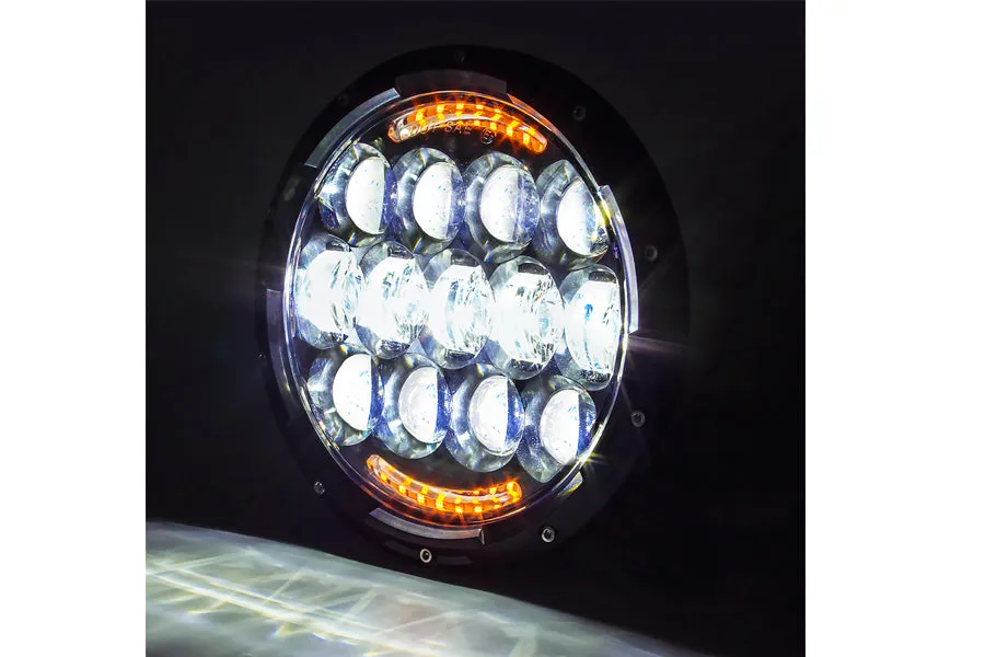 Cyron Urban 7 LED Headlamp Unit Black 1984 / UP FLT 1986 / 2013 FLST