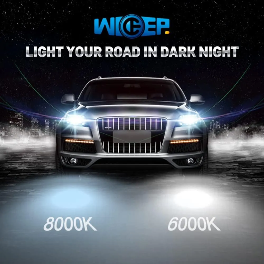 D3S/D3R Xenon HID Headlight Bulbs, 6000K 35W, Car Headlight Lamp Replacement Bulbs 66340 42403 42302, 2 Pcs
