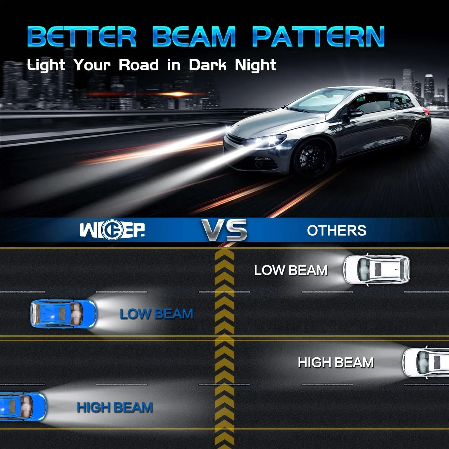 D3S/D3R Xenon HID Headlight Bulbs, 6000K 35W, Car Headlight Lamp Replacement Bulbs 66340 42403 42302, 2 Pcs