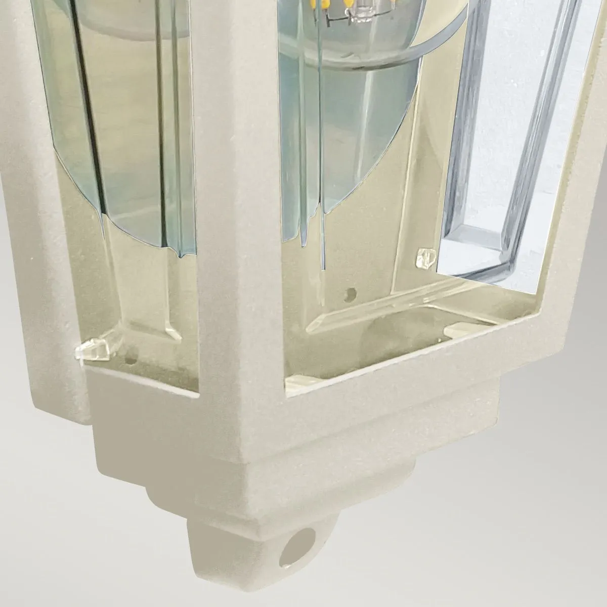 Deco Lane 1lt Half Wall Lantern | Cream
