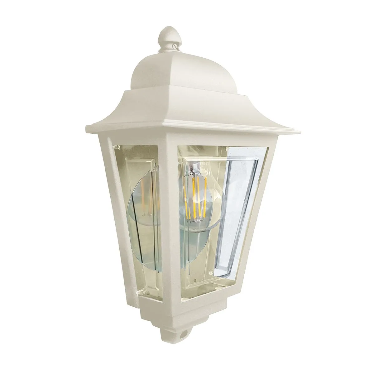 Deco Lane 1lt Half Wall Lantern | Cream
