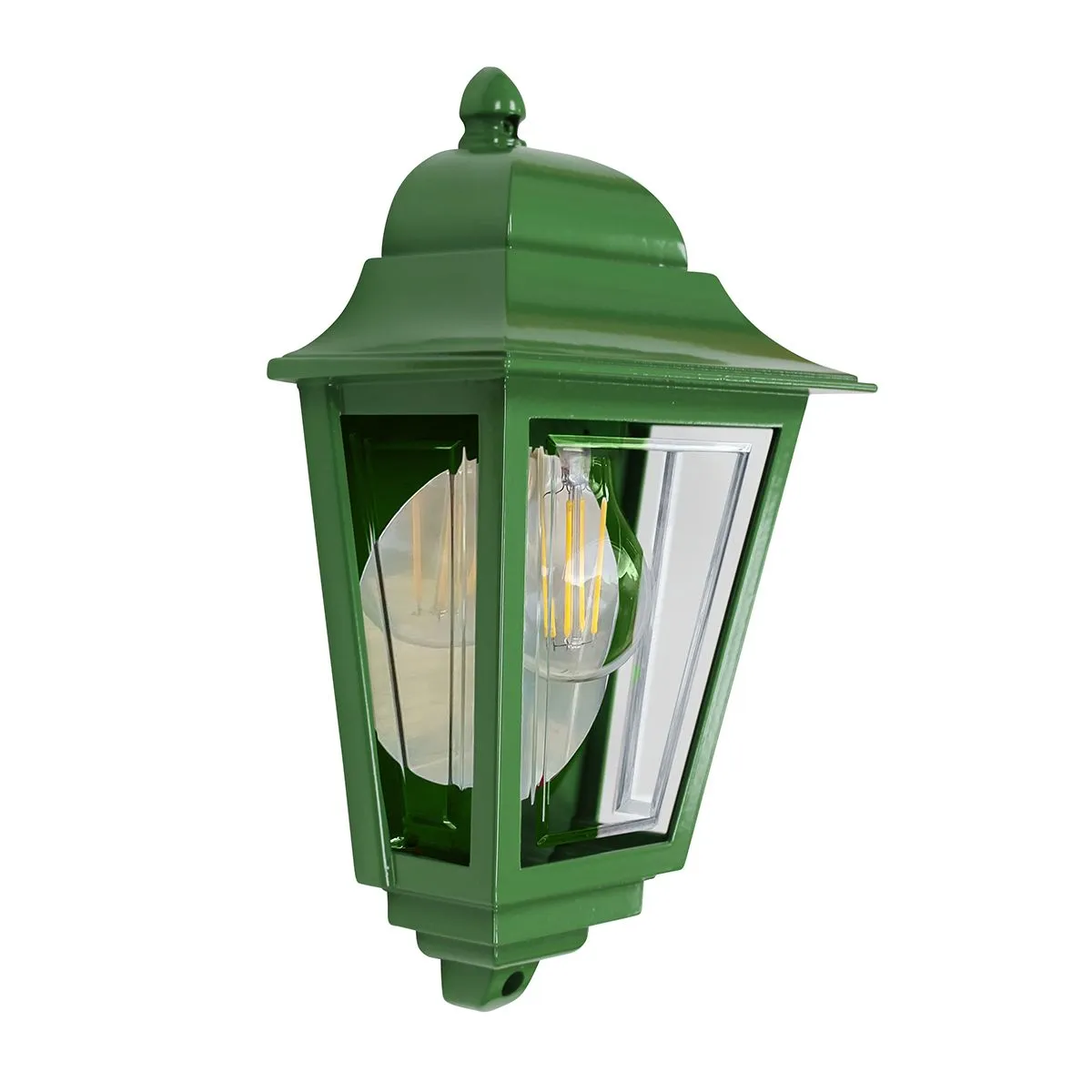 Deco Lane 1lt Half Wall Lantern | Green