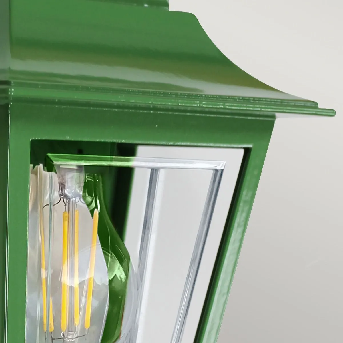 Deco Lane 1lt Half Wall Lantern | Green