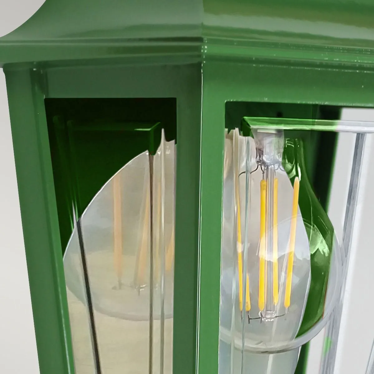 Deco Lane 1lt Half Wall Lantern | Green