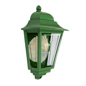 Deco Lane 1lt Half Wall Lantern | Green