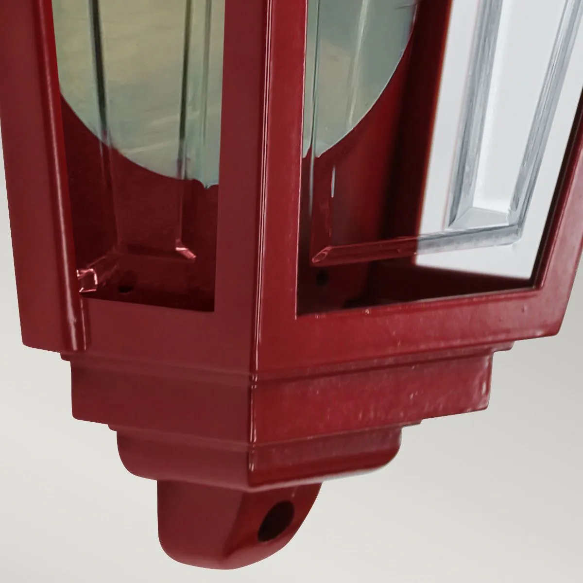 Deco Lane 1lt Half Wall Lantern | Red