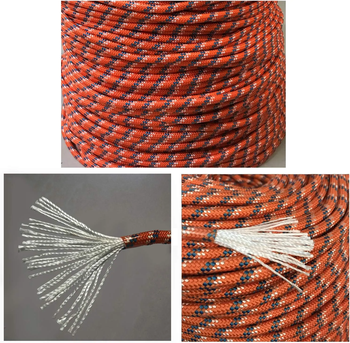 DESERT & FOX Outdoor Emergency Rope,Camping Ropes Climbing Ropes Diameter 9mm 10m/20m/30m/50m Wear Resistant High Strength Hiking Accessory Tool