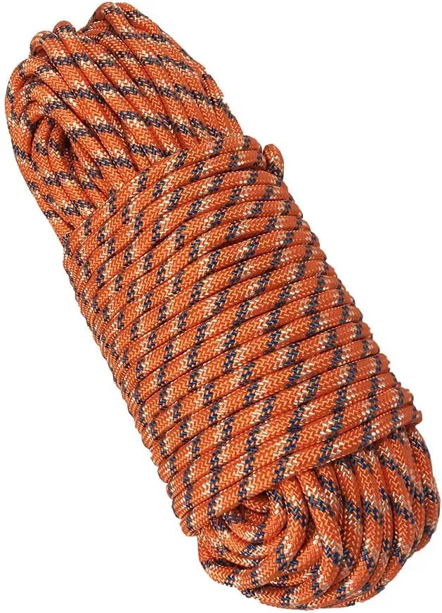 DESERT & FOX Outdoor Emergency Rope,Camping Ropes Climbing Ropes Diameter 9mm 10m/20m/30m/50m Wear Resistant High Strength Hiking Accessory Tool
