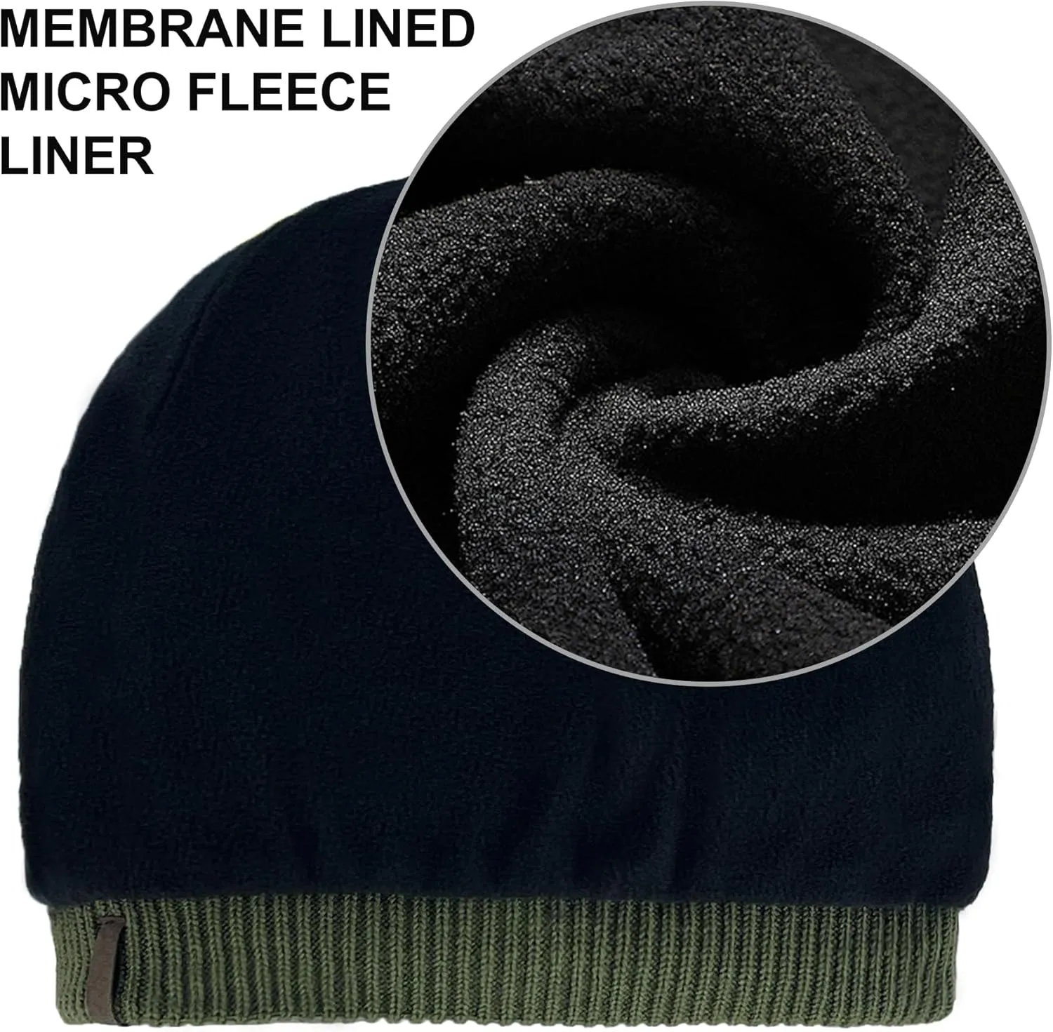 DexShell Waterproof Beanie Hat for Men and Women for Winter Cold Weather, Membrane Insulated Fleece Liner