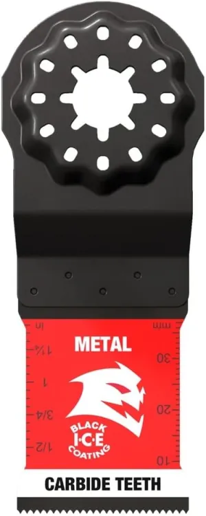 Diablo AMPED Steel Demon Starlock Carbide Teeth Oscillating Blade for Metal - 1-1/4" Cutting Width, 1-1/2" Cutting Depth, 3-Pack - DOS125CF3