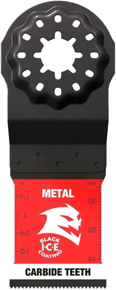 Diablo AMPED Steel Demon Starlock Carbide Teeth Oscillating Blade for Metal - 1-1/4" Cutting Width, 1-1/2" Cutting Depth, 3-Pack - DOS125CF3