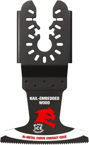 Diablo Demo Demon Universal Fit Bi-Metal Oscillating Tool Blade for Nail-Embedded Wood - 2-1/2" Cutting Width, 1-1/2" Cutting Depth, 3-Pack - DOU250BW3