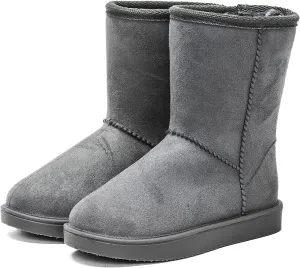 DKSUKO Kid 's Classic Waterproof Snow Boots Toddler Winter Boots