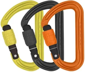 DMM Shadow Screwgate Carabiner 3 Pack - Lime/Grey/Orange