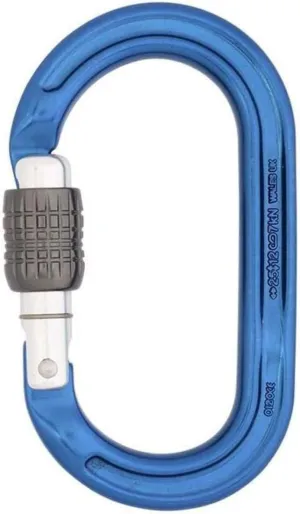 DMM Ultra Oval Keylock Screw Gate Locking Carabiner - Blue Titanium