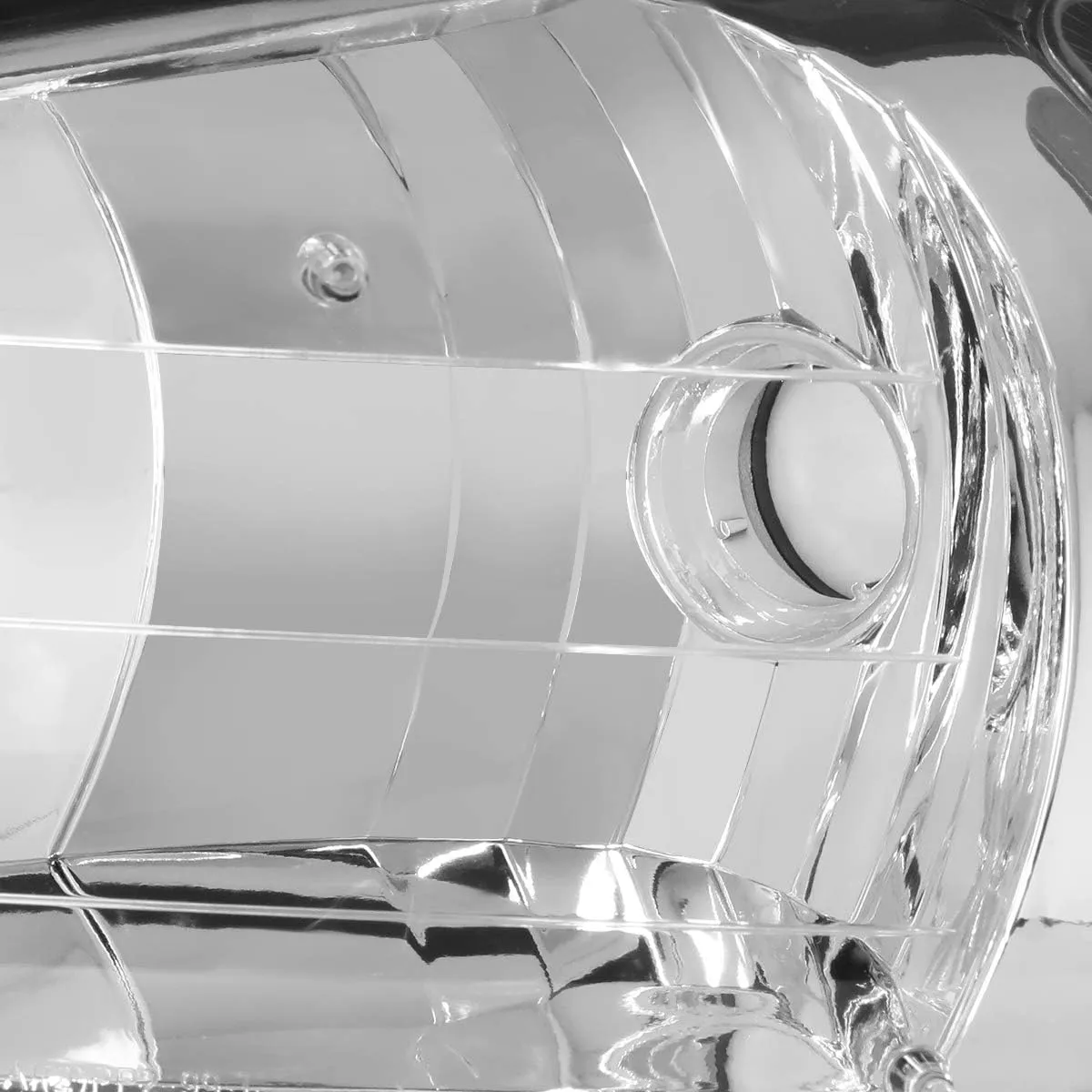 DNA Motoring HL-OH-PGAM99-CH-CL1 Chrome Housing Clear Side Headlights Replacement For 99-05 Grand Am