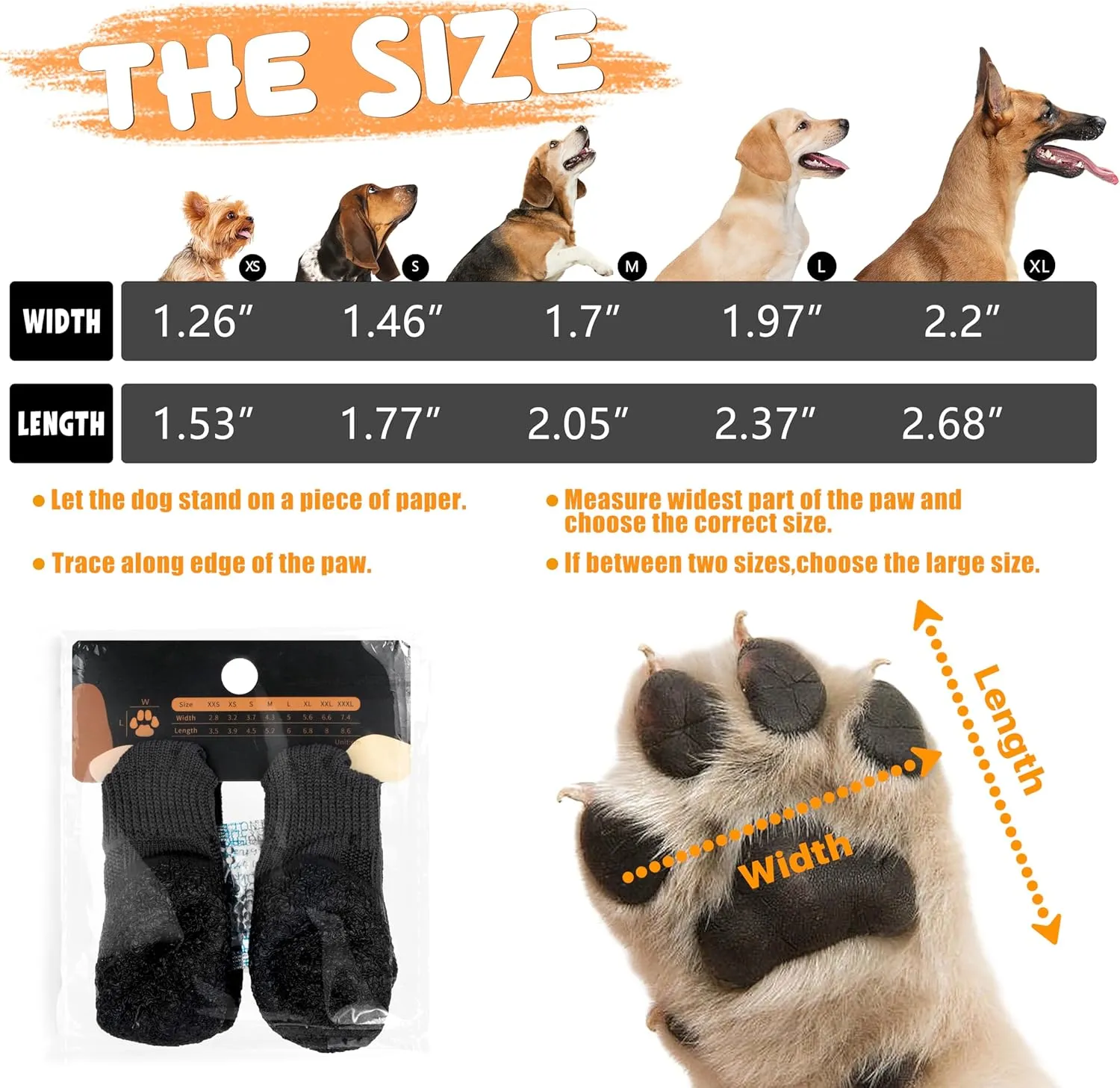 Dog Socks to Prevent Licking Paws，Dog Socks for Hardwood Floors Anti Slip Indoor,Sunmer Dog Paw Protectors for Dogs Hot Pavement Small
