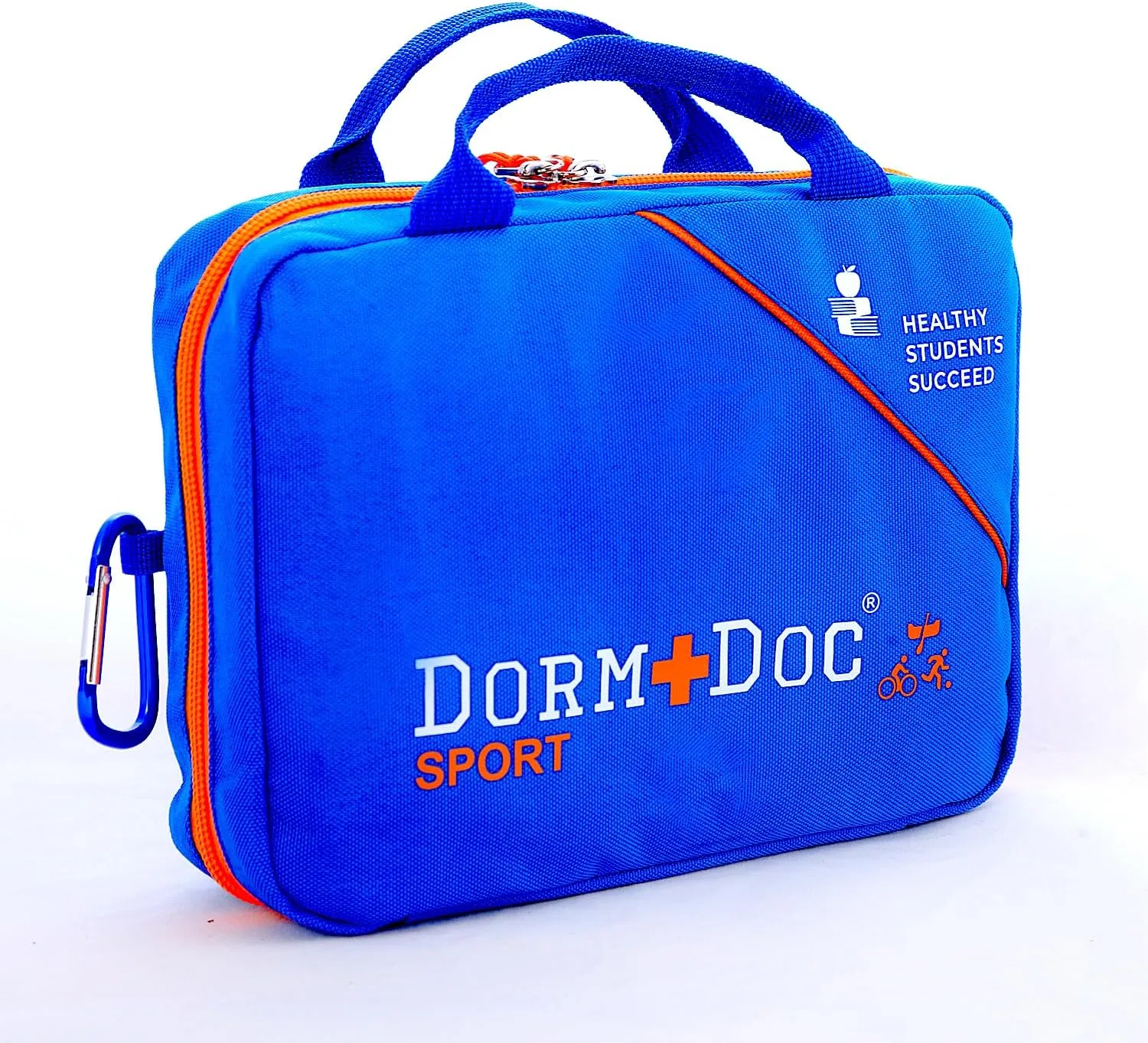 DormDoc Sports Pack First Aid Kit – Compact Emergency Medical Kit for Sports – with Bandages, OTC Medicines for Relief, Gauze, Quick Care Set – Portable Health Kit - 125 PCS, Blue