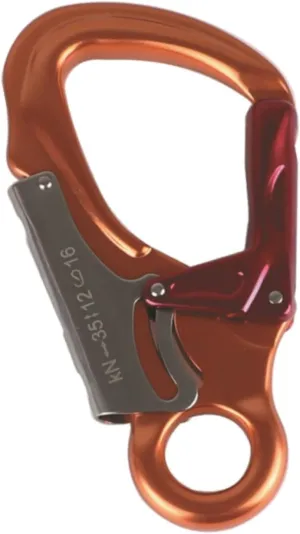 Double Locking Snap Hook Self Locking Carabiner Clip Smooth Key Nose Gate Aluminum Rock Climbing Carabiner for Mountaineering