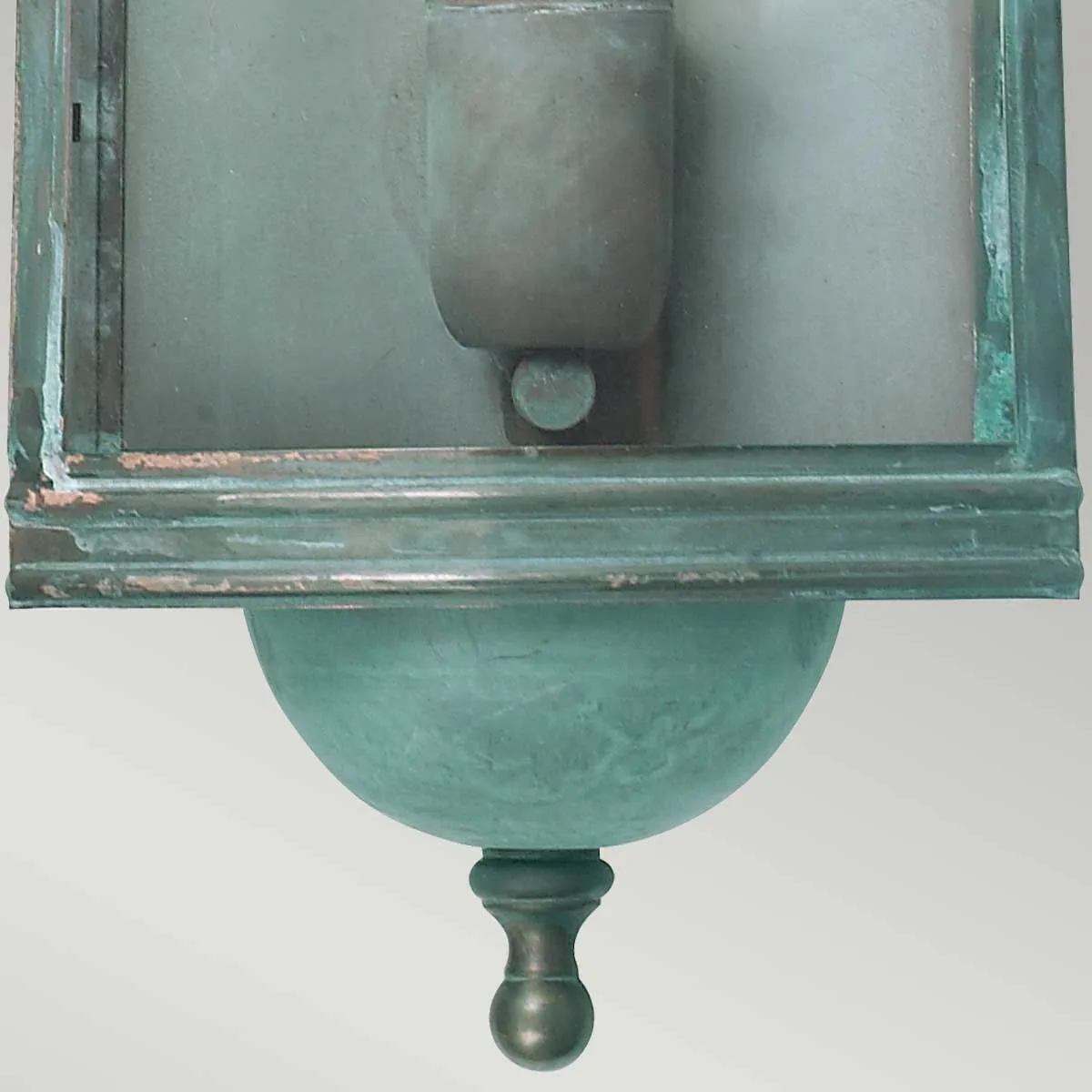 Downing Street 1 lt Wall Lantern | Verdigris