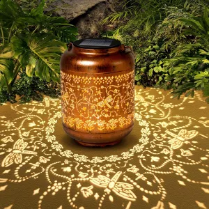Dragonfly Birthday Retirement Anniversary Gifts for for Women Mom Grandma, Solar Lanterns Lights Outdoor Hanging Waterproof Garden Decor Decoration Outside for Yard, Patio,Pathway Landscape