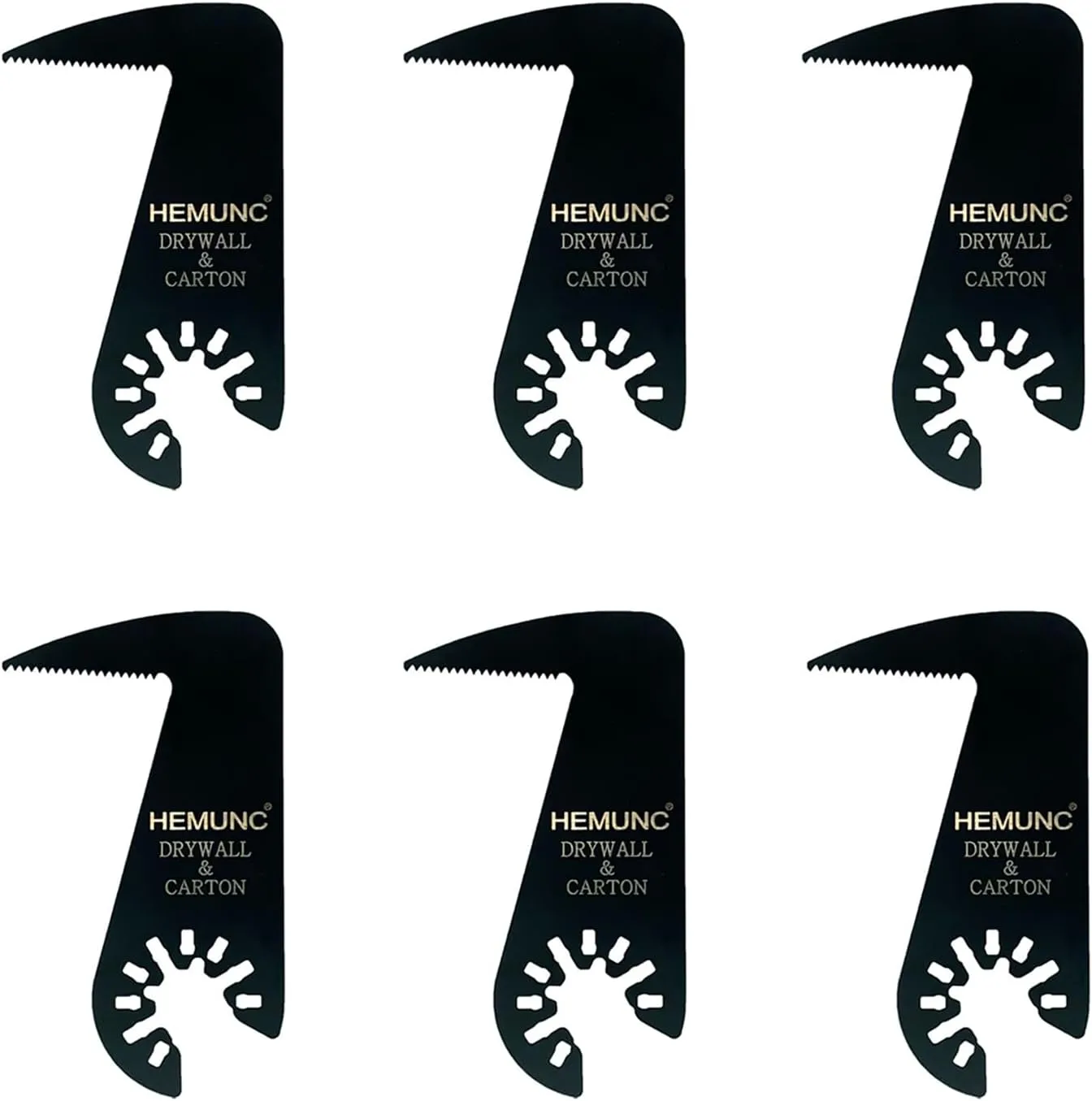 Drywall Blade for Oscillating Tool 6 Pack, Oscillating Saw Blades Fit Dremel, Dewalt, Fein Multimaster, Bosch, Makita, Milwaukee, Rockwell, Ryobi,Craftsman, Ridgid Multitool