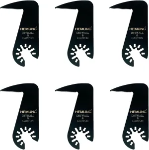 Drywall Blade for Oscillating Tool 6 Pack, Oscillating Saw Blades Fit Dremel, Dewalt, Fein Multimaster, Bosch, Makita, Milwaukee, Rockwell, Ryobi,Craftsman, Ridgid Multitool