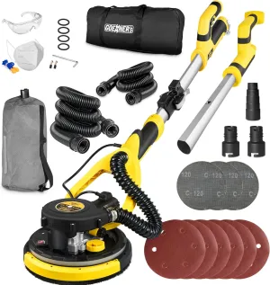 Drywall Sander, Powerful Electric Drywall Sander with Vacuum, 99% Dust Absorption Dust-free Design, 7 Variable Speed 900-1800RPM, 26' Power Cord, LED Light, for Popcorn Ceiling etc
