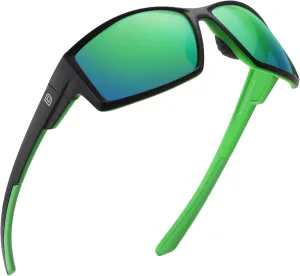 DUCO Polarized Sports Sunglasses for Men Women UV400 Protection Lightweight Frame for Fishing Driving Running F103